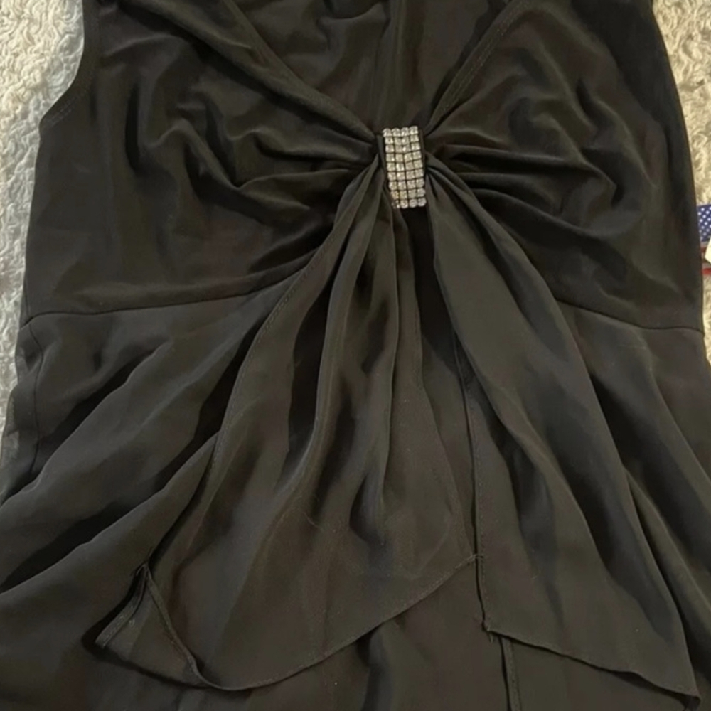 Elegant Black Evening Blouse